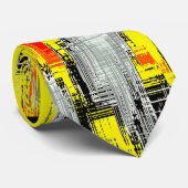 Abstrakte Quadrate, gebildet aus Kratzern über Gel Krawatte (Gerollt)