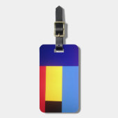 abstrakte Quadrate Gepäckanhänger (Vorderseite vertikal)