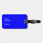 abstrakte Quadrate Gepäckanhänger (Rückseite horizontal)