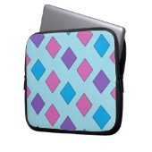 Abstrakte Quadrate Laptopschutzhülle (Vorderseite Links)