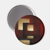 Abstrakte Quadrate Magnet (Vorderseite/Rückseite)