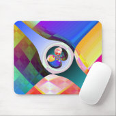 Abstrakte Quadrate Mousepad (Mit Mouse)