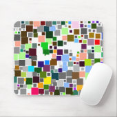 Abstrakte Quadrate Mousepad (Mit Mouse)