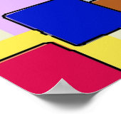 Abstrakte Quadrate Poster (Ecke)