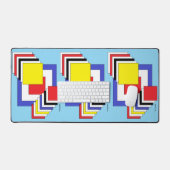 Abstrakte Quadrate Schreibtischunterlage (Tastatur & Maus)