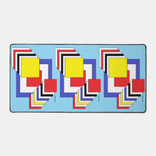 Abstrakte Quadrate Schreibtischunterlage