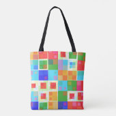 abstrakte Quadrate Totbeutel Tasche (Rückseite)