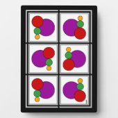 Abstrakte Quadrate und Kreise Fotoplatte (Vorderseite)