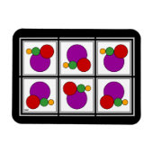Abstrakte Quadrate und Kreise Magnet (Horizontal)
