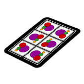 Abstrakte Quadrate und Kreise Magnet (Linke Seite)