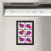 Abstrakte Quadrate und Kreise Magnet (In Situ (Geschirrspüler))