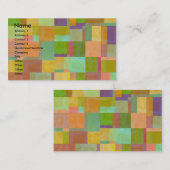 Abstrakte Quadrate Visitenkarte (Vorne/Hinten)