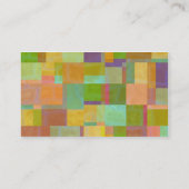Abstrakte Quadrate Visitenkarte (Rückseite)