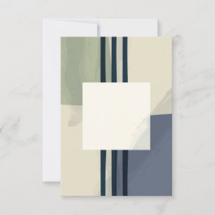 Abstrakte quadratische Malkunst RSVP Karte