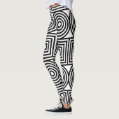 Abstrakte Quadratzelle Leggings (Links)