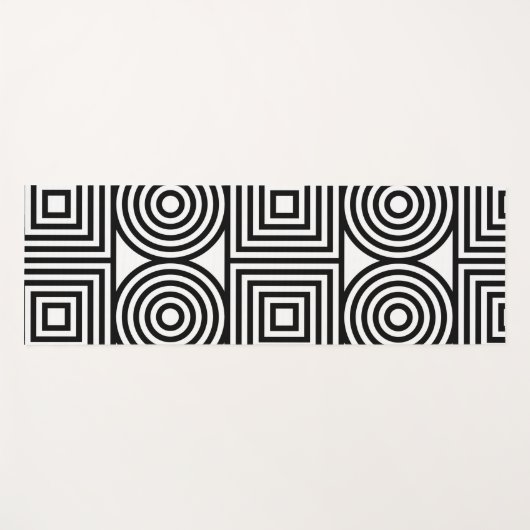 abstrakte Quadratzellen Yogamatte (Vorderseite (Horizontal))