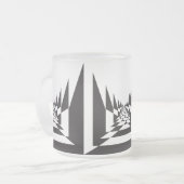 abstrakte Querrichtung Mattglastasse (Vorderseite Links)