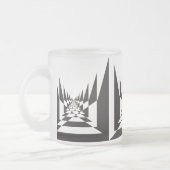 abstrakte Querrichtung Mattglastasse (Links)