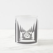 abstrakte Querrichtung Mattglastasse (Mittel)