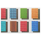 Abstrakte Quilt-Muster-Quadrate Stoff (Fat Quarter (45,7 x 55,9 cm))