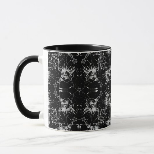 Abstrakte Raben-Tasse Tasse (Links)