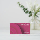 Abstrakte Räder 017 Visitenkarte (Stehend Vorderseite)