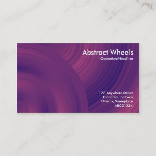 Abstrakte Räder 09 Visitenkarte