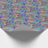 abstrakte Räder und Pegs Geschenkpapier (Ecke)