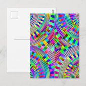 abstrakte Räder und Pegs Postkarte (Vorne/Hinten)