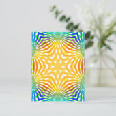 Abstrakte Radiallinien: Postkarte (Stehend Vorderseite)