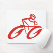Abstrakte Radsportmaus Mousepad (Mit Mouse)