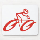 Abstrakte Radsportmaus Mousepad (Vorne)