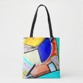 Abstrakte Radtotentasche Tasche (Vorderseite)