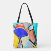 Abstrakte Radtotentasche Tasche (Rückseite)
