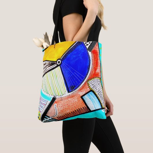 Abstrakte Radtotentasche Tasche (Von Nahem)