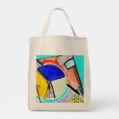 Abstrakte Radtotentasche Tragetasche (Rückseite)