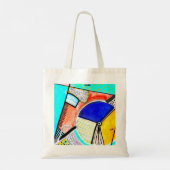 Abstrakte Radtotentasche Tragetasche (Rückseite)