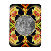 Abstrakte Rahmen mit Lippen erstellen Ihr eigenes Magnet (Vertikal)