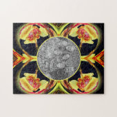 Abstrakte Rahmen mit Lippen erstellen Ihr eigenes Puzzle (Horizontal)