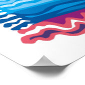 Abstrakte Rainbow Art Posters Poster (Ecke)