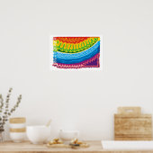 Abstrakte Rainbow Art Posters Poster (Küche)