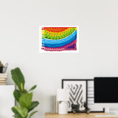 Abstrakte Rainbow Art Posters Poster (Heimbüro)