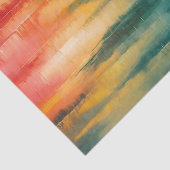 Abstrakte Rainbow Colors Horizon Art Decoupage Seidenpapier (Detail)