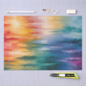 Abstrakte Rainbow Colors Horizon Art Decoupage Seidenpapier (Handwerk)