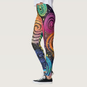 Abstrakte Rainbow Cosmic Splash Design Women's Leggings (Links)