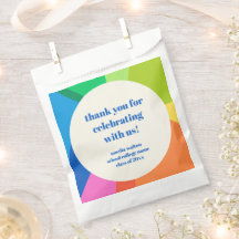 Abstrakte Rainbow Custom Graduation Party Danke