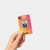 Abstrakte Rainbow Employee Foto Identification ID Ausweis (Handheld)