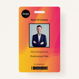 Abstrakte Rainbow Employee Foto Identification ID Ausweis