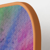 Abstrakte Rainbow-Gefärbte Krawatte Pickleball Schläger (Linke Seite)