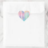 Abstrakte Rainbow Hearts Herz-Aufkleber (Tasche)